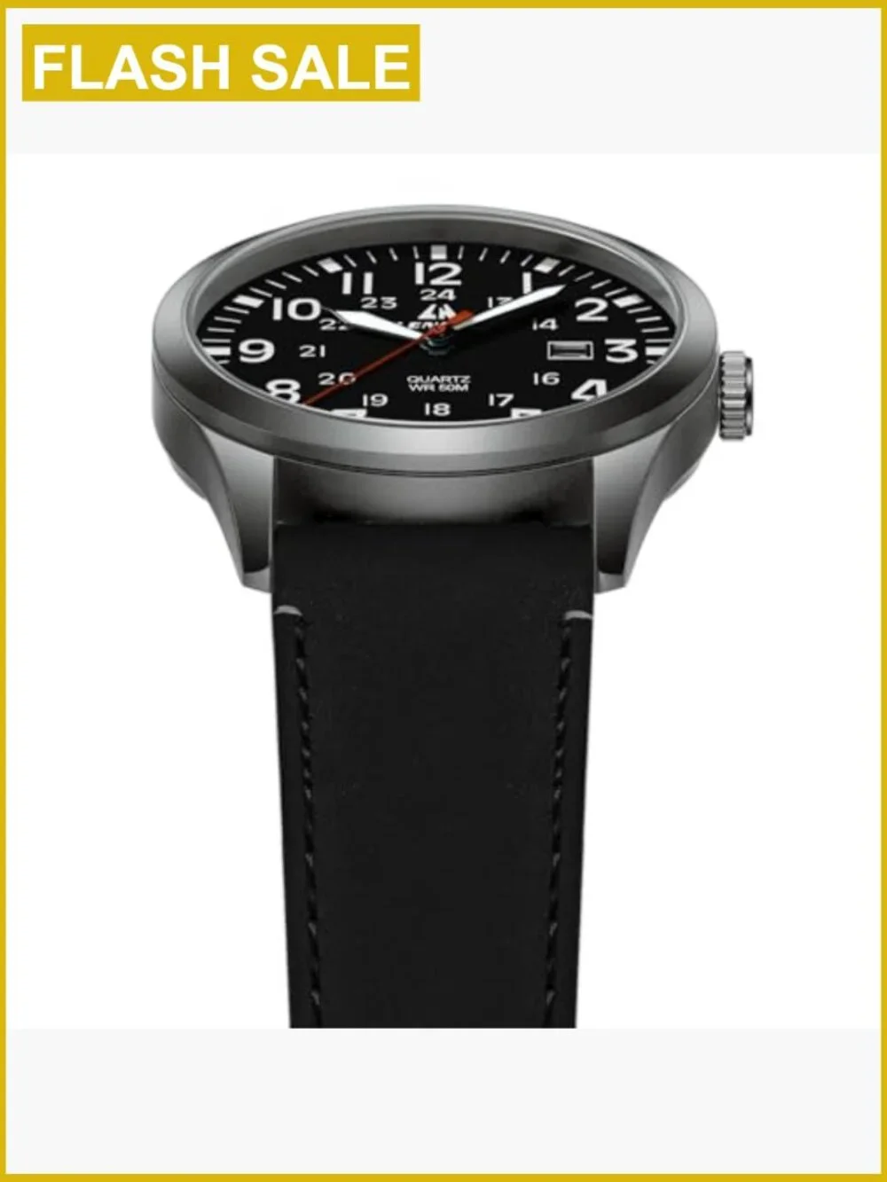Mens Military Analog Quartz Watch Nylon Strap Date Waterproof Tactical Casual